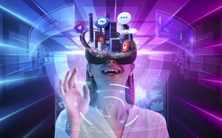 woman using AI technology